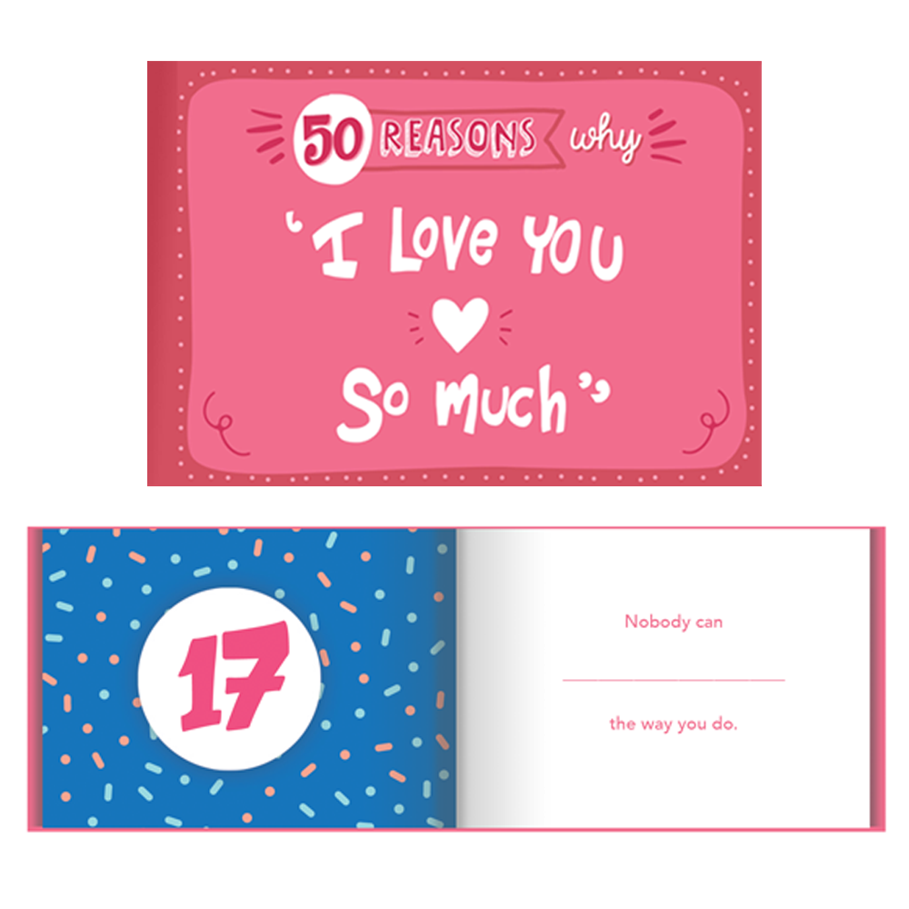 50 Reasons Why I Love You Books (set of 2)