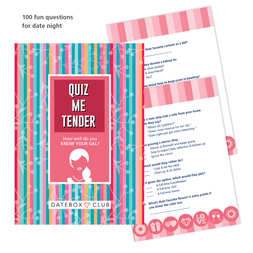 Quiz Me Tender - 100 Questions for Each of You