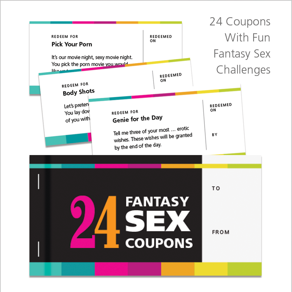 24 Coupons withh fun fantasy sex challenges