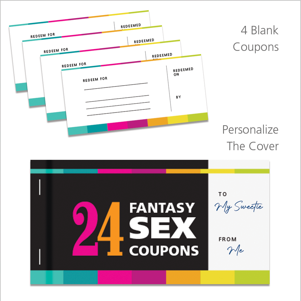 4 Blank Coupons - Personalize the cover